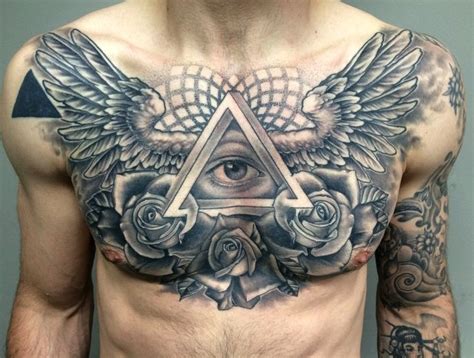 diseos tatuajes en el pecho para hombres|Tatuajes en el pecho para hombres – 50 ideas